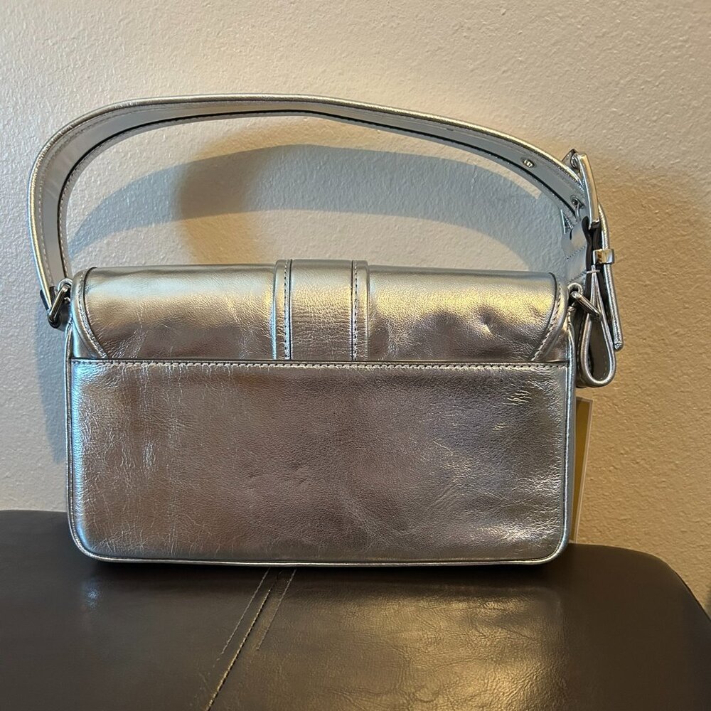 Michael Kors Colby Leather Shoulder Bag Metallic - Picture 3 of 4